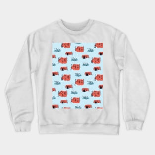 Pattern with esoteric symbols Crewneck Sweatshirt